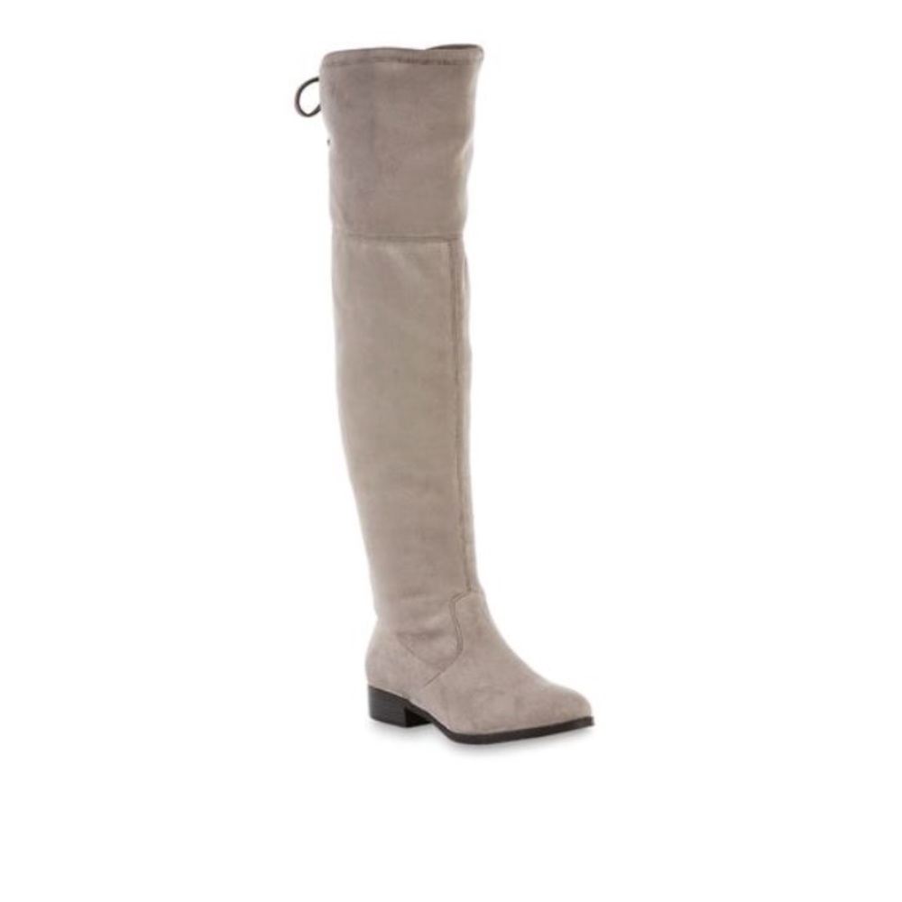 GRAY Over the Knee Boots